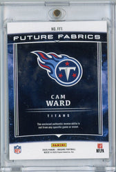 2025 Panini Origins Future Fabrics Cam Ward #FF1 /199 Relic Rookie RC Football Card (ONLINE ORDER ONLY)