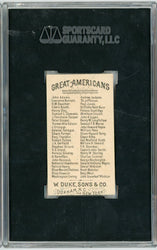 Graded 1888 N76 W. Duke, Sons & Co. Great Americans #CS Charles Sumner Baseball Tobacco Card SGC 4 (ONLINE ORDER ONLY)