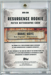2024 Topps Resurgence Drake Maye #RPA-DM Purple Resurgence Rookie Patch Auto 03/75 Rookie RC Football Card (ONLINE ORDER ONLY)