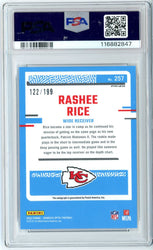 Graded 2023 Panini Donruss Optic Rashee Rice #257 /199 Autograph Rookie RC Football Card PSA 10 Gem Mint