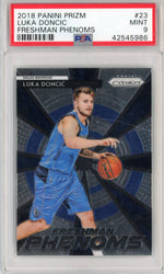 Graded 2018 Panini Prizm Luka Doncic #23 Freshman Phenoms Rookie RC Basketball Card PSA 9 Mint (ONLINE ORDER ONLY)