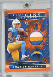2025 Panini Origins Omarion Hampton #RPHOHN /75 Rookie Patches Relic Rookie RC Football Card (ONLINE ORDER ONLY)