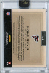 2024 Panini One Michael Penix Jr #2 /25 RPA Rookie Patch Auto Rookie RC Football Card (ONLINE ORDER ONLY)
