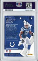 Graded 2020 Panini Rookies & Stars Jonathan Taylor #108 Rookie RC Football Card PSA 10 Gem Mint (ONLINE ORDER ONLY)
