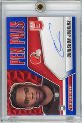 2025 Panini Donruss Elite Pen Pals Blue Quinshon Judkins #PPQJU Auto Cleveland Browns Rookie RC Football Card (ONLINE ORDER ONLY)