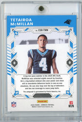 2025 Panini Donruss Tetairoa McMillan #ESRTMN Elite Series Rookies Auto /99 Rookie RC Football Card (ONLINE ORDER ONLY)