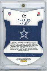 2016 Panini Preferred Football Color Guard Purple Charles Haley #222 /25 Auto Football Card