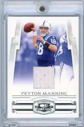 2007 Donruss Threads Peyton Manning #18 /100 Player Worn Relic Football Card (ONLINE ORDER ONLY)