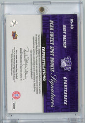 2011 Upper Deck Sweet Spot Football Andy Dalton #RSAD /75 Autograph Rookie RC Football Card