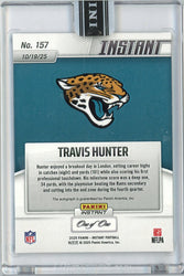 2025 Panini Instant Travis Hunter #157 Magma Auto 1/1 Jacksonville Jaguars Rookie RC Football Card