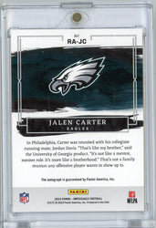 2023 Panini Impeccable Jalen Carter #RA-JC /99 Rookie Autographs Auto Rookie RC Football Card