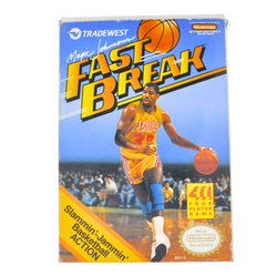 NES Cart Complete in Box - Magic Johnson's Fast Break (Online Order Only)