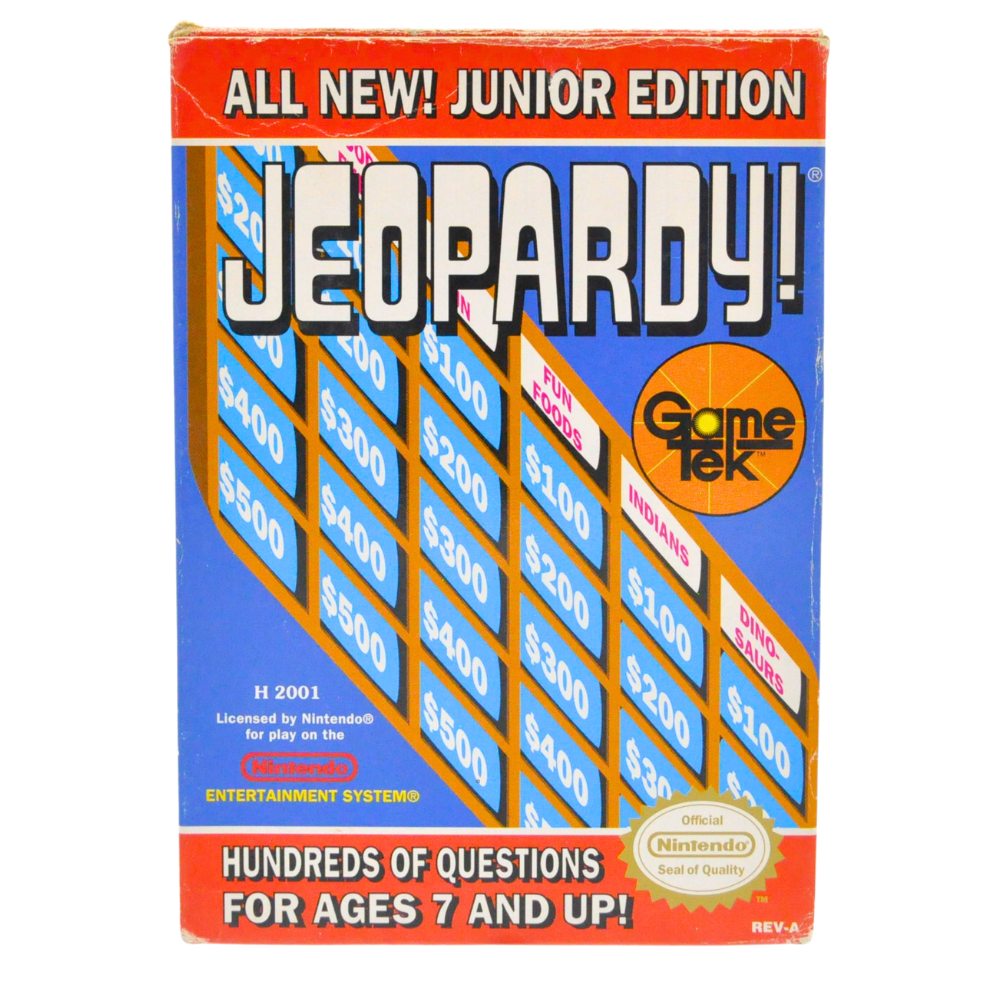 NES Cart Complete in Box - Jeopardy! Junior Edition (Online Order Only)