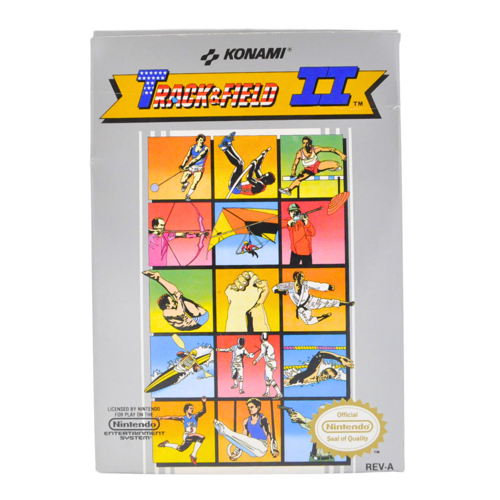 NES Cart Complete in Box - Track & Field II (Online Order Only)