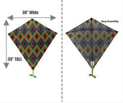 31 Inch Wide WindNSun WindDiamond Peace Nylon Kite (ONLINE ORDER ONLY)