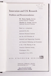 Innovation and U.S Research (ONLINE ORDER ONLY)