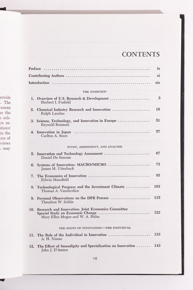 Innovation and U.S Research (ONLINE ORDER ONLY)