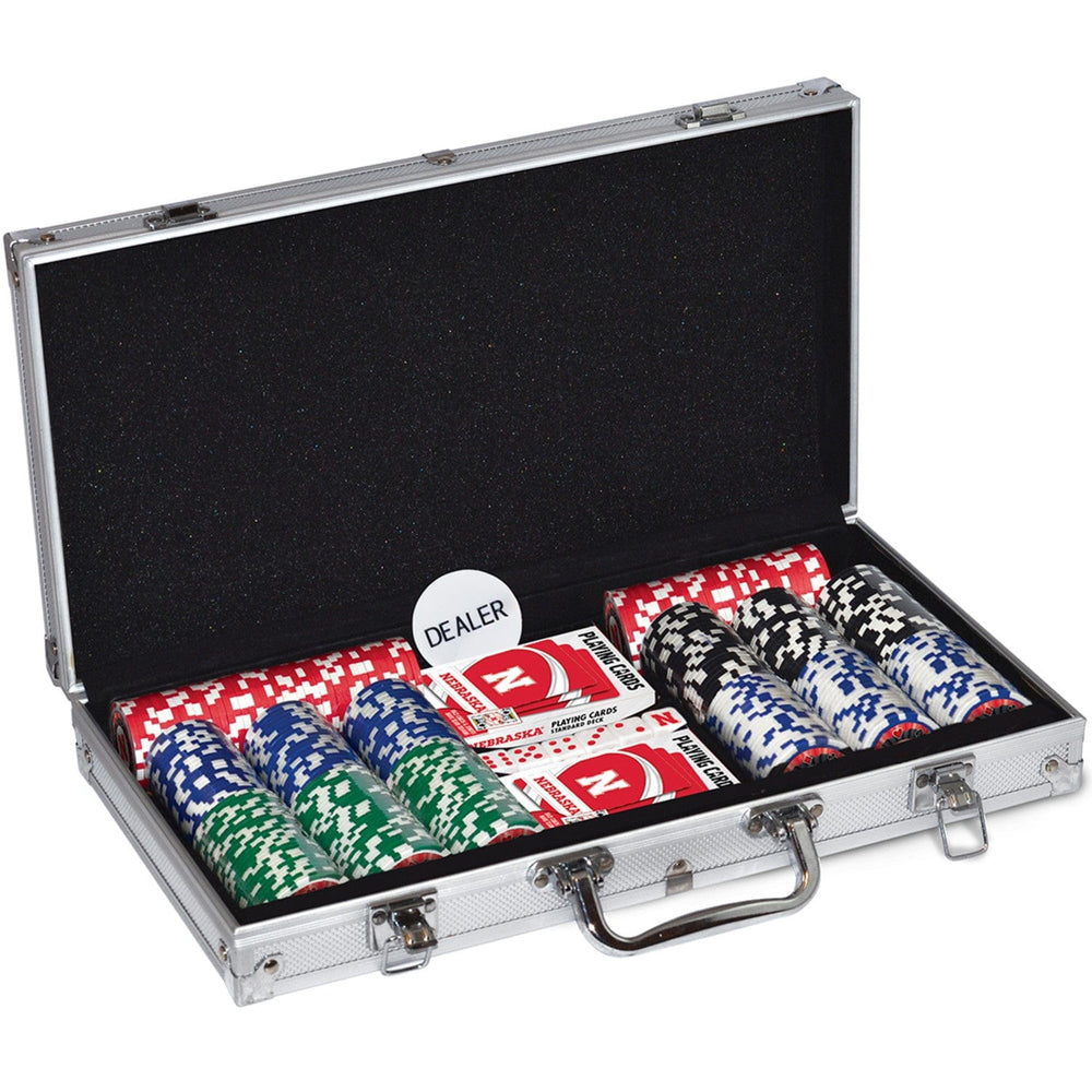 Nebraska Cornhuskers 300 Piece Poker Set (ONLINE ORDER ONLY)