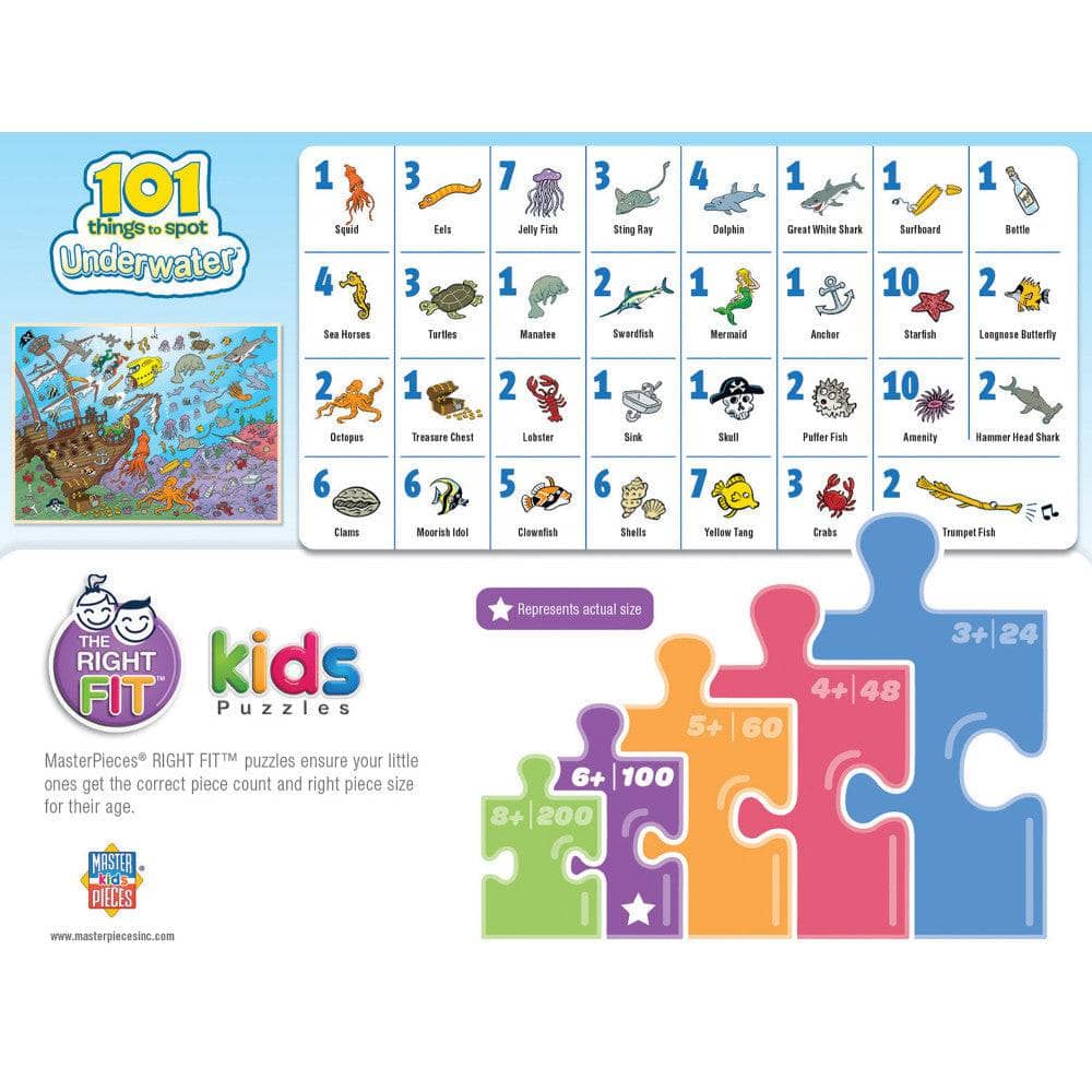 101 Things to Spot Underwater - 101 Piece Jigsaw Puzzle (ONLINE ORDER ONLY)