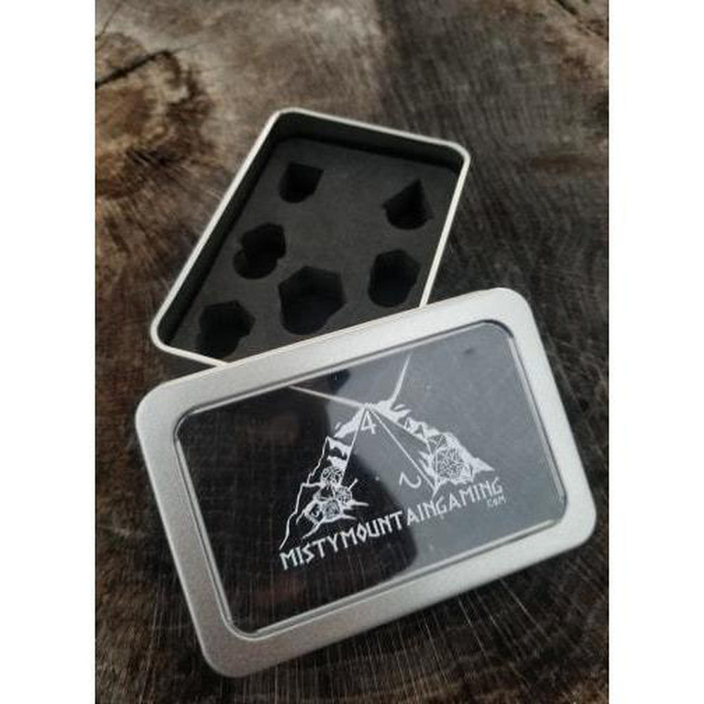 Iridescent Sharp-Edged Metal Dice Set (ONLINE ORDER ONLY)