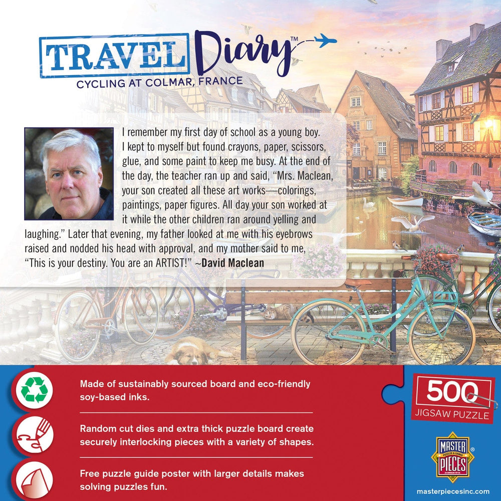 Travel Diary - Cycling at Colmar 500 Piece Jigsaw Puzzle (ONLINE ORDER ONLY)