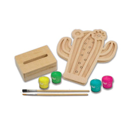 Cactus Wood Craft & Paint Kit (ONLINE ORDER ONLY)