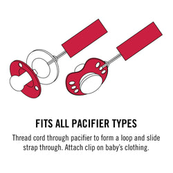 New Orleans Saints - Pacifier Clip 2-Pack (ONLINE ORDER ONLY)