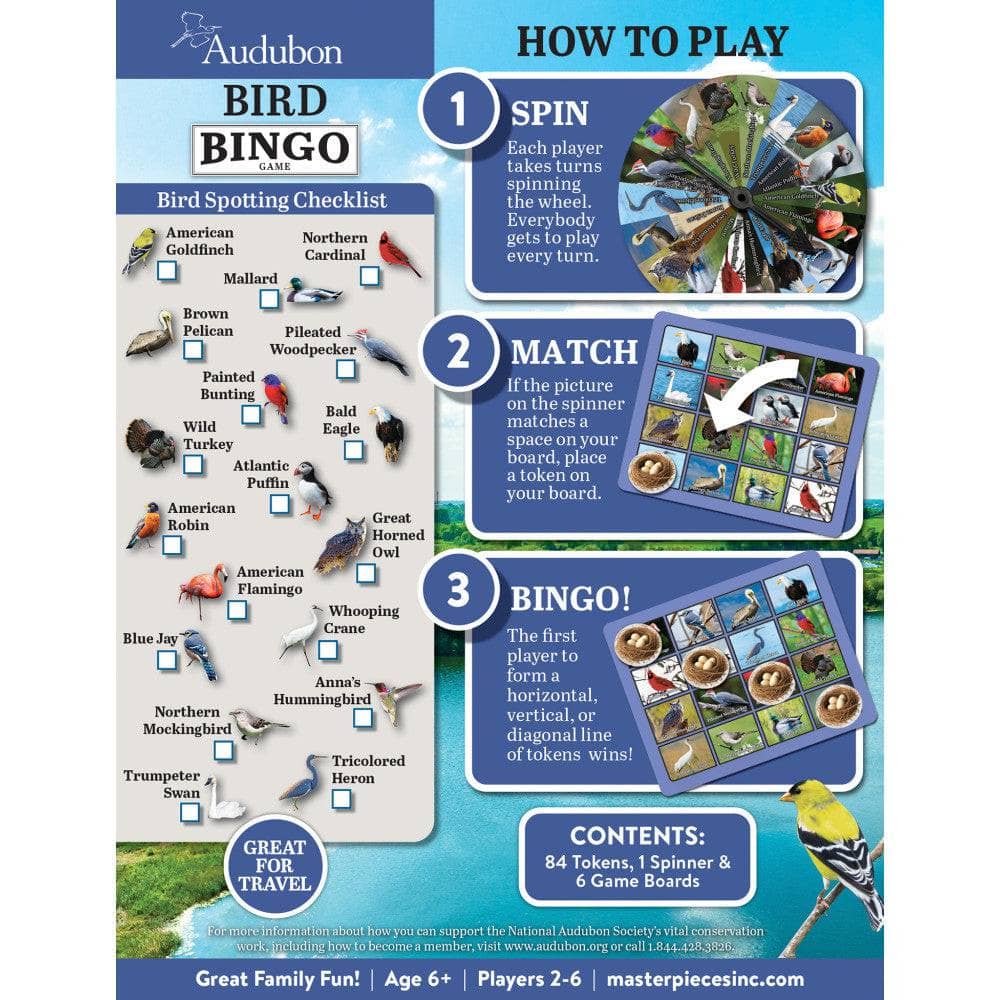 Audubon Bingo Game (ONLINE ORDER ONLY)