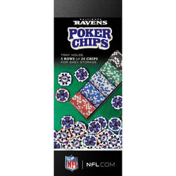 Baltimore Ravens 100 Piece Poker Chips (ONLINE ORDER ONLY)