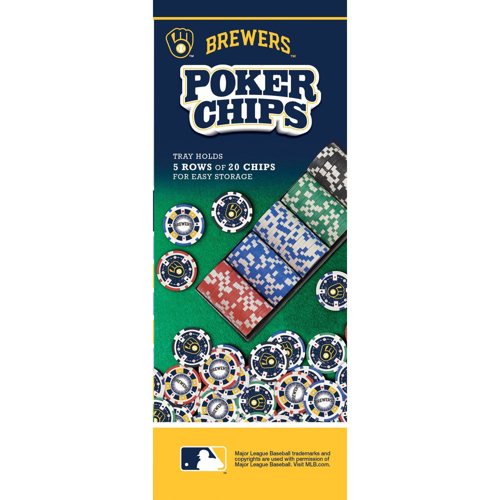 Milwaukee Brewers 100 Piece Poker Chips (ONLINE ORDER ONLY)