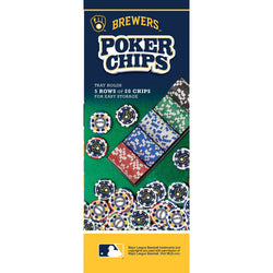 Milwaukee Brewers 100 Piece Poker Chips (ONLINE ORDER ONLY)