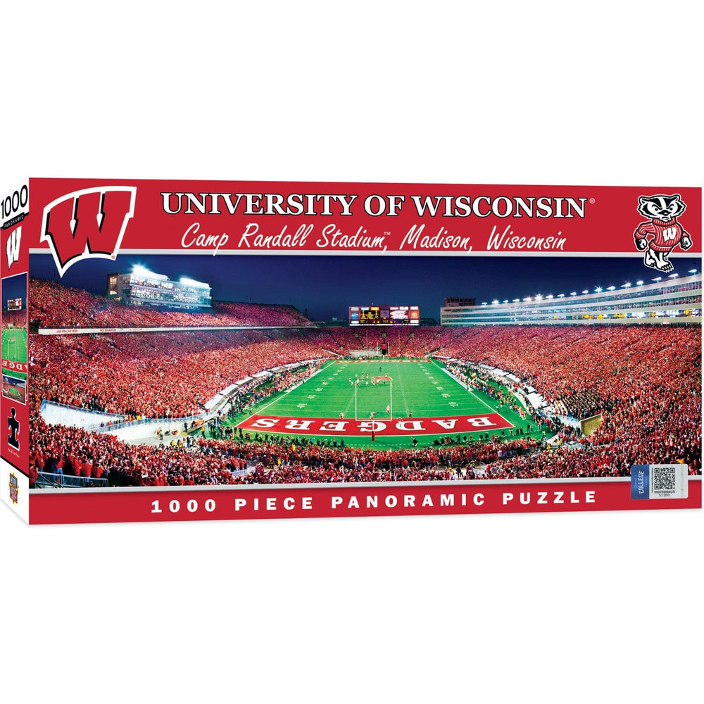 Wisconsin Badgers - 1000 Piece Panoramic Jigsaw Puzzle - End View (ONLINE ORDER ONLY)