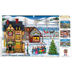 Season's Greetings - Main Street Carolers 1000 Piece Jigsaw Puzzle (ONLINE ORDER ONLY)