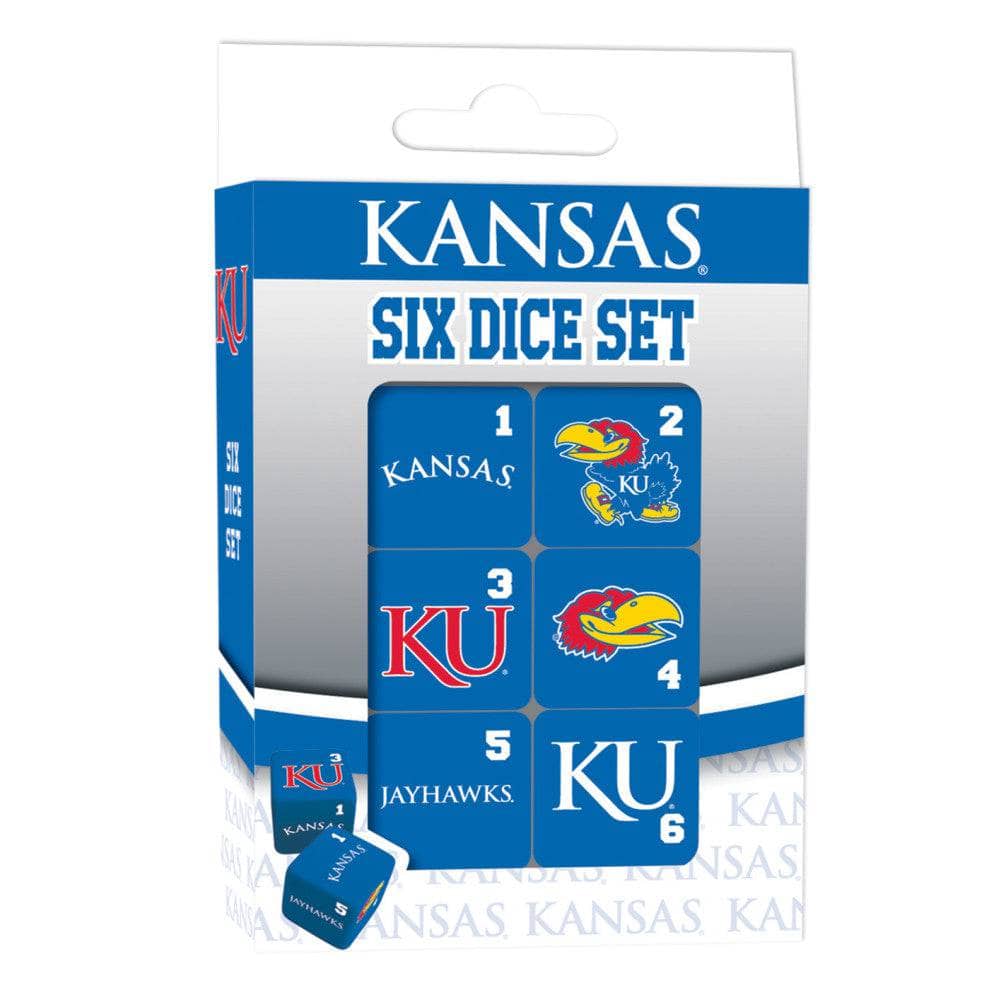 Kansas Jayhawks Dice Set - 19mm (ONLINE ORDER ONLY)