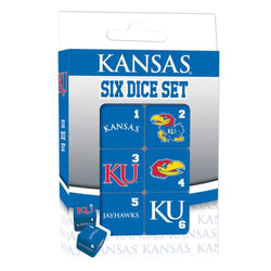 Kansas Jayhawks Dice Set - 19mm (ONLINE ORDER ONLY)