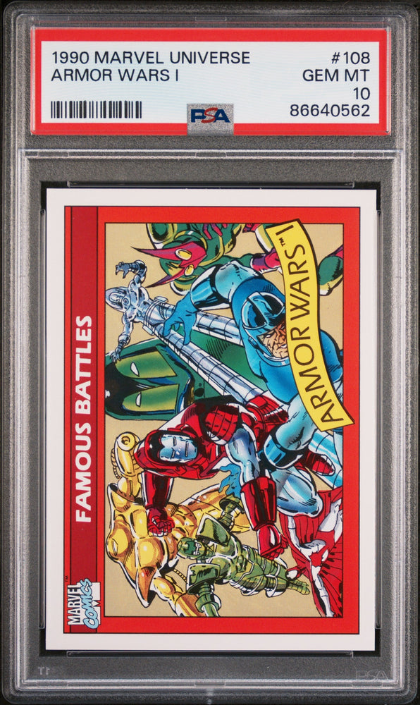 1990 MARVEL UNIVERSE ARMOR WARS I  #108 - PSA 10 (Online Order Only)