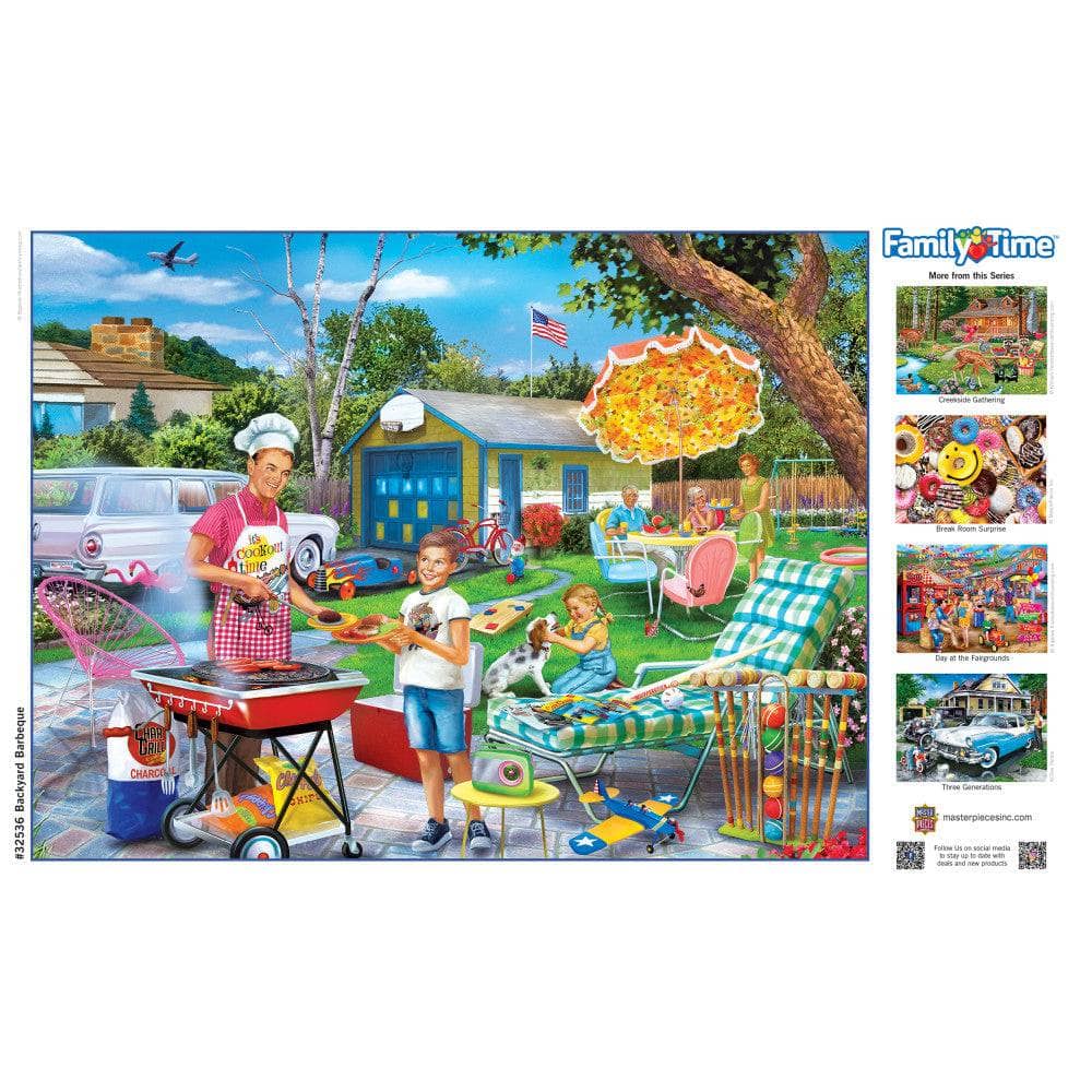 Family Time - Backyard Barbeque 400 Piece Jigsaw Puzzle (ONLINE ORDER ONLY)