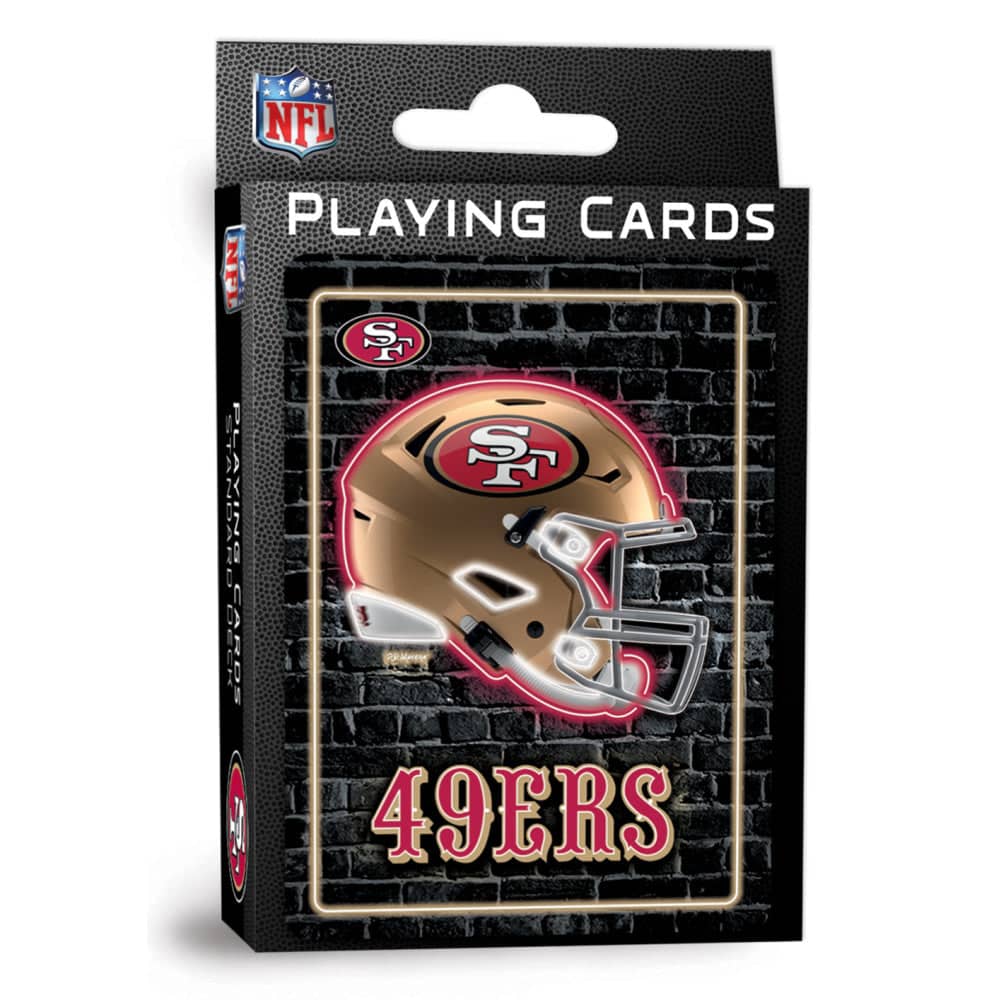 San Francisco 49ers Neon Playing Cards - 54 Card Deck