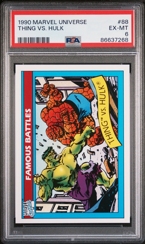 1990 MARVEL UNIVERSE THING VS. HULK  #88 - PSA 6 (Online Order Only)
