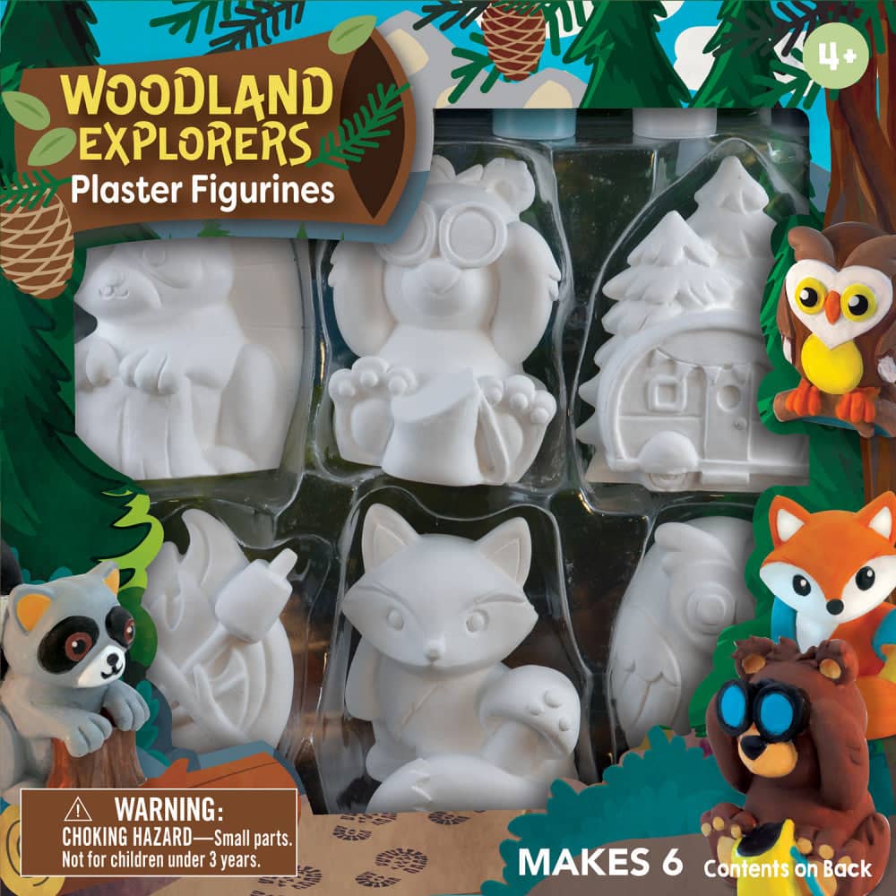 Woodland Explorers - Plaster Figurine Paint Set