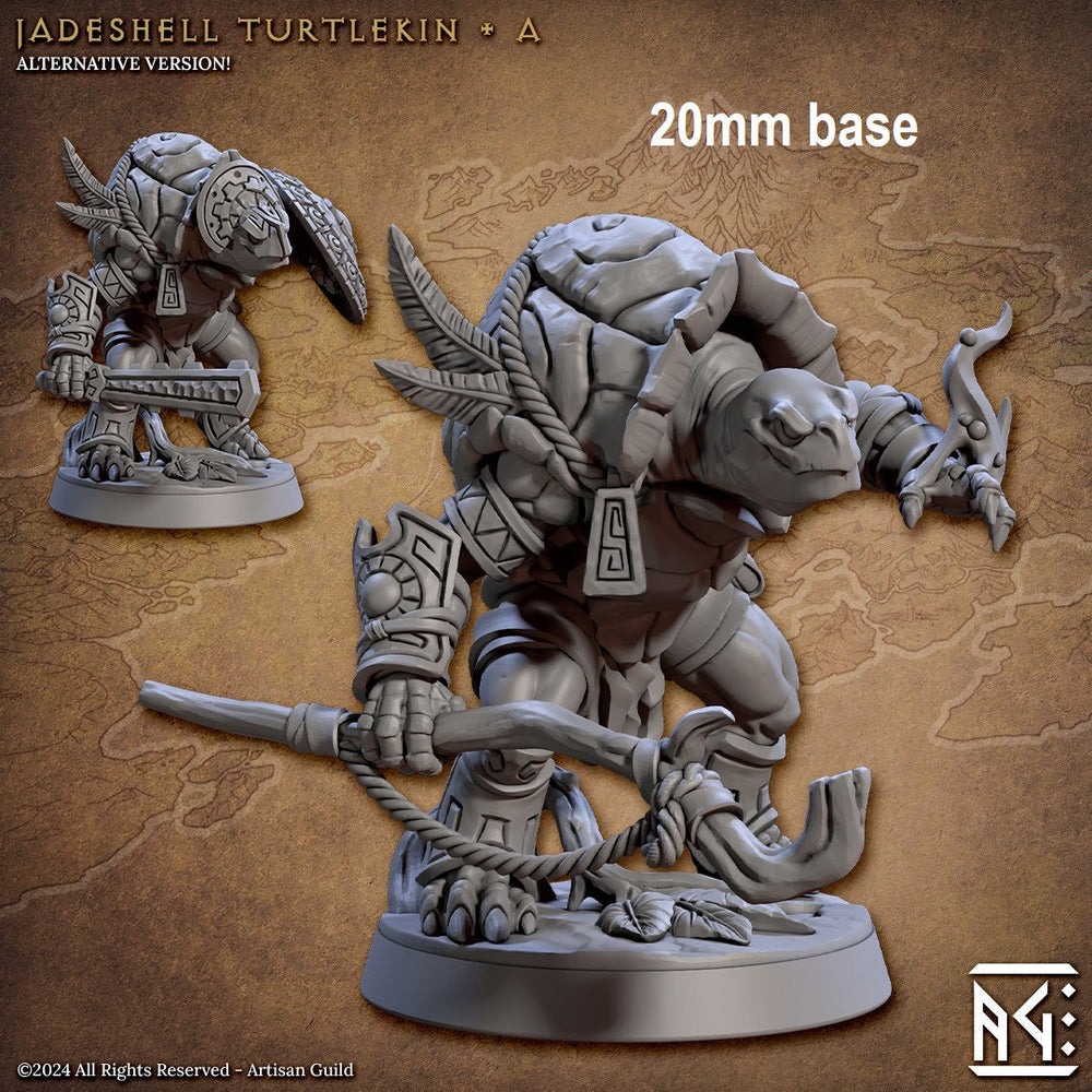 Jadeshell Turtlekin Warrior (Base Sculpt A) (Online Order Only)