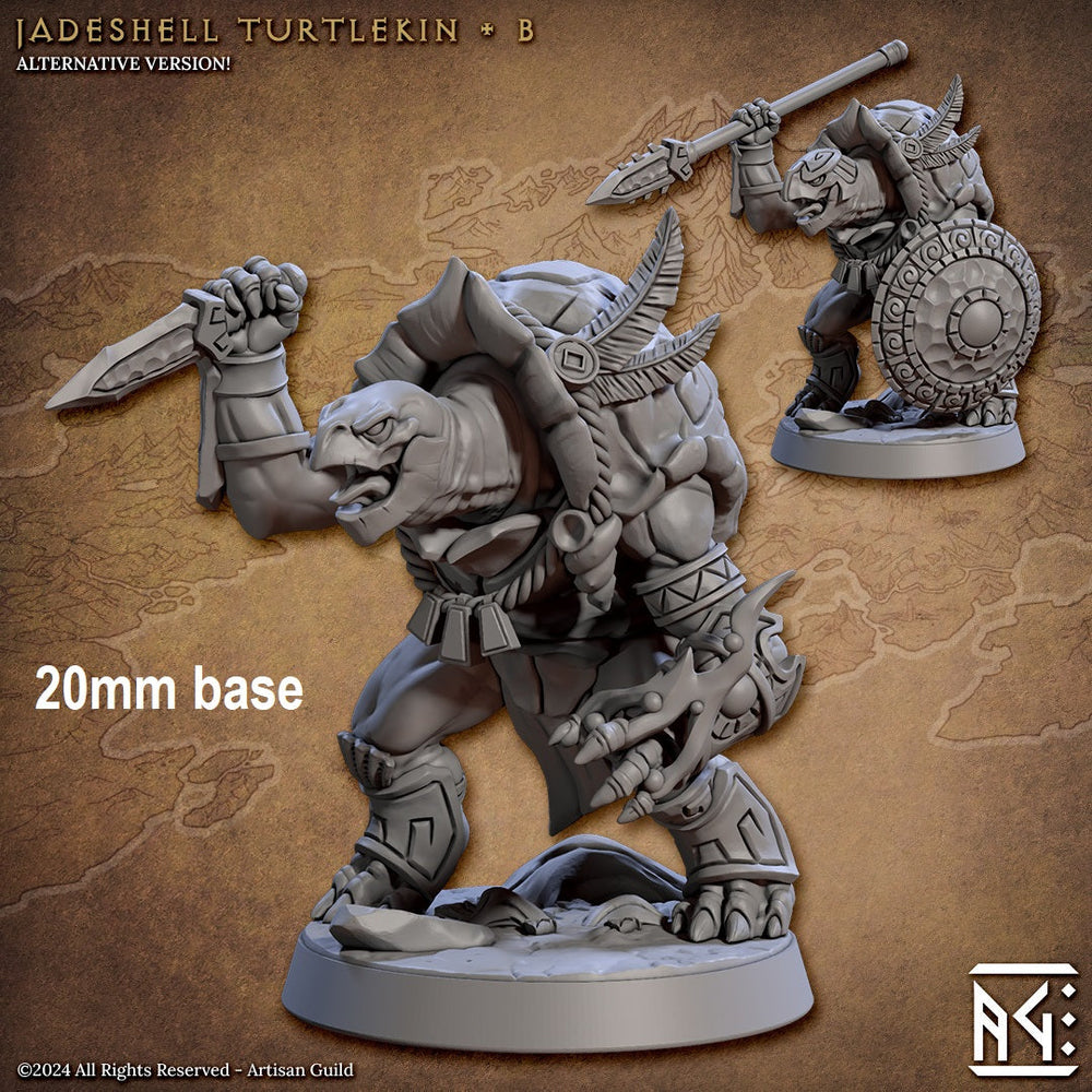 Jadeshell Turtlekin Warrior (Base Sculpt B) (Online Order Only)
