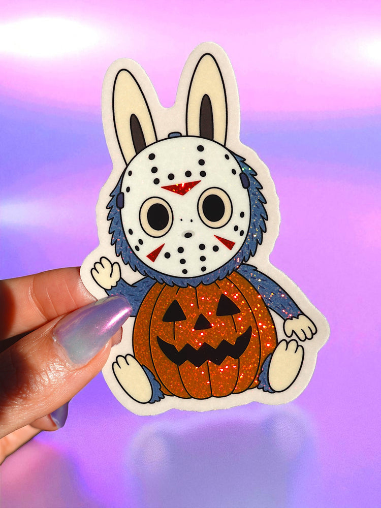 Jason Bunny Monster Glitter Vinyl Sticker (ONLINE ORDER ONLY)