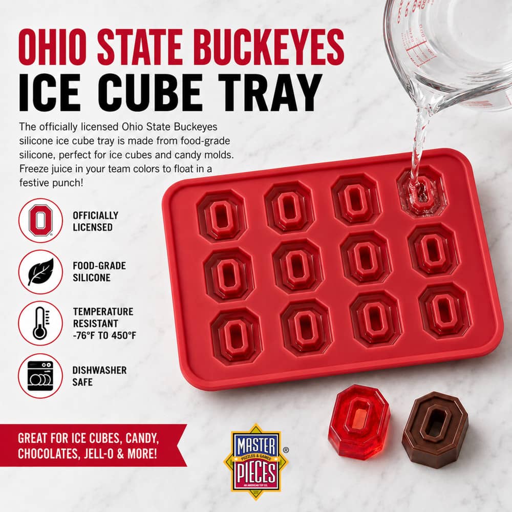 Ohio State Buckeyes Ice Cube Tray