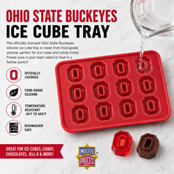 Ohio State Buckeyes Ice Cube Tray