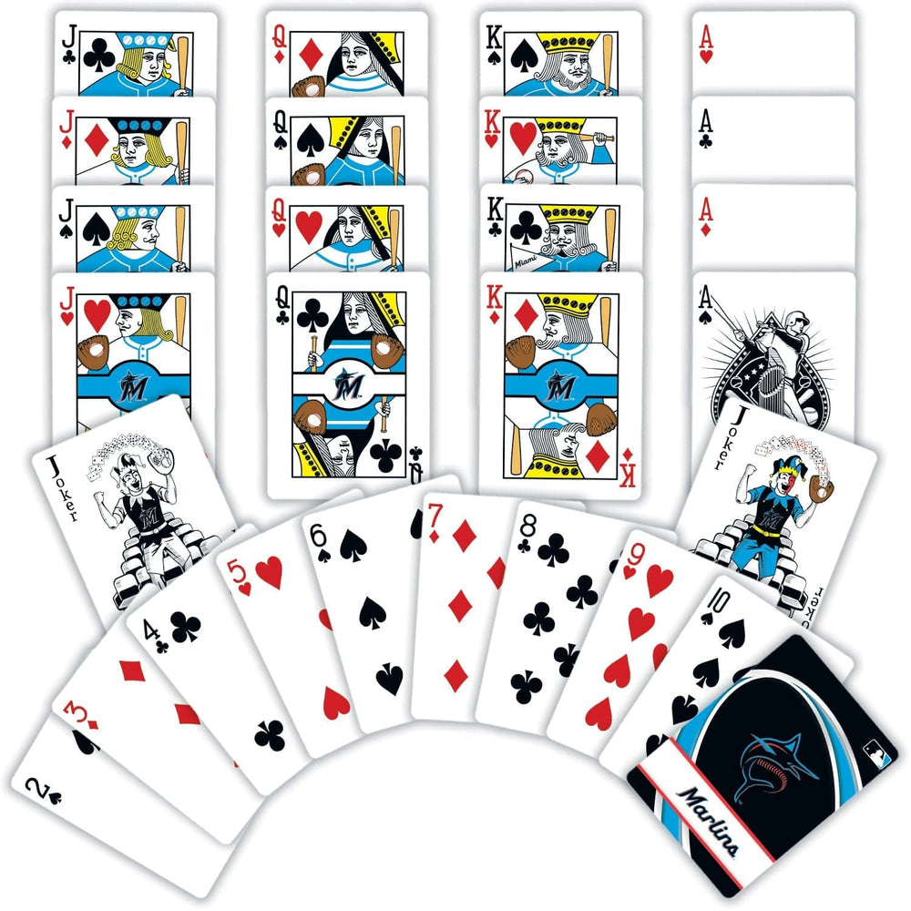 Miami Marlins Playing Cards - 54 Card Deck (ONLINE ORDER ONLY)