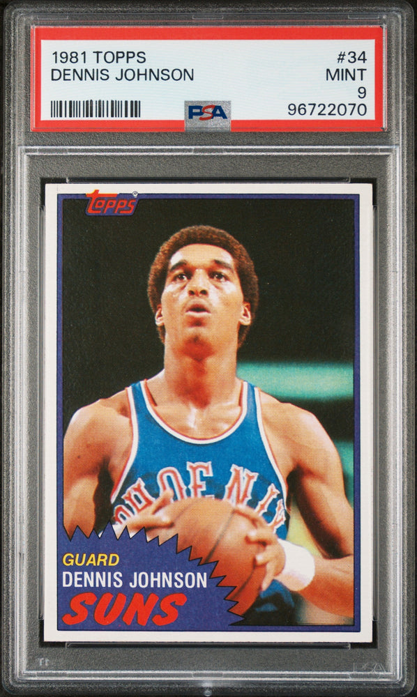 1981 TOPPS DENNIS JOHNSON  #34 - PSA 9 (Online Order Only)