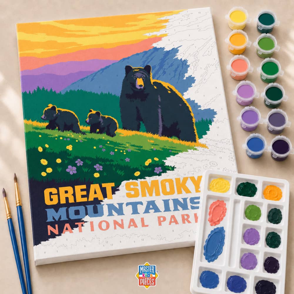 National Parks - Great Smoky Mountains Paint by Number (ONLINE ORDER ONLY)