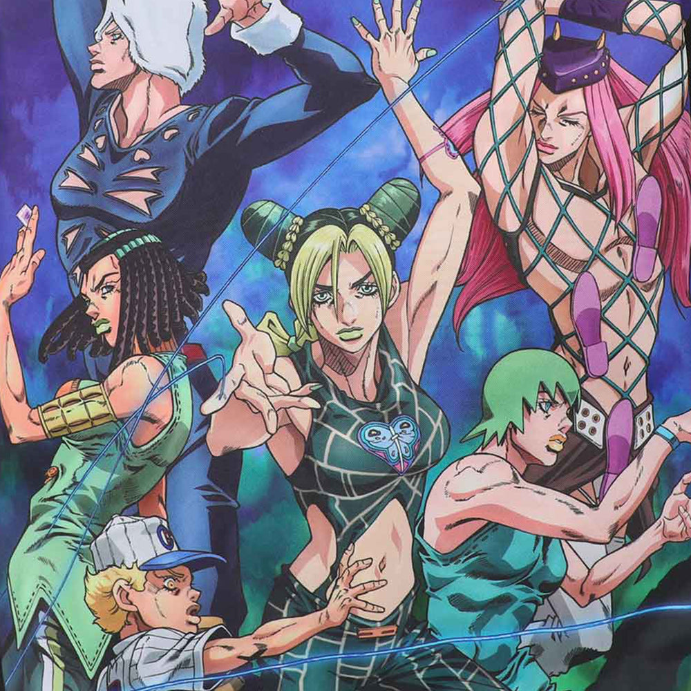 JoJo's Bizarre Adventure Stone Ocean Group Collage Laptop Backpack (Online Order Only)