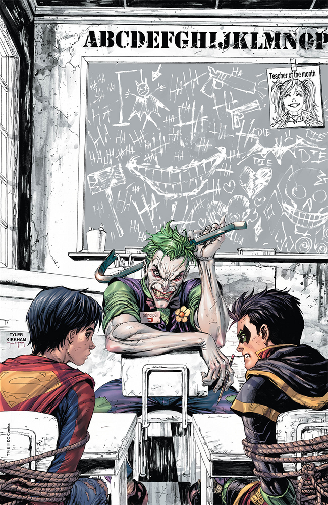 SUPER SONS #1 DETENTION UNKNOWN COMICS TYLER KIRKHAM CON EXCLUSIVE JOKER ONLY (ONLINE ORDER ONLY)